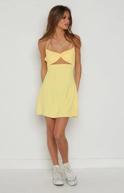 BB Exclusive Tessa Yellow Mini Dress