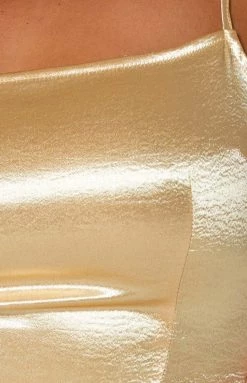 Emma Rose X Beginning Boutique Dresses The Champagne Gold Mini Dress