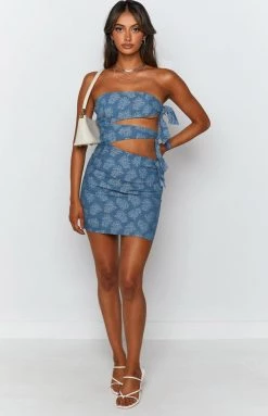 Dresses Lioness The Hannah Mini Dress Rose Denim