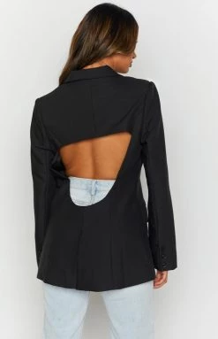 Emma Rose X Beginning Boutique The Kirsty Blazer Black