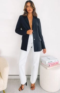 Emma Rose X Beginning Boutique The Kirsty Blazer Black