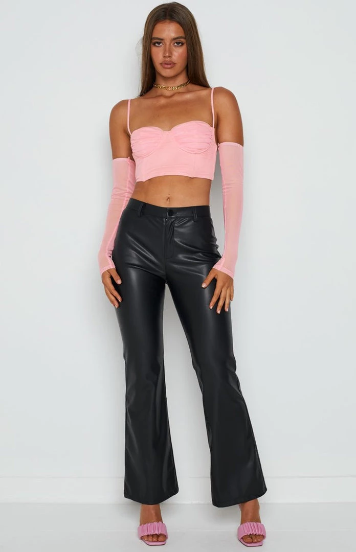 Emma Rose X Beginning Boutique Bottoms The Party Black PU Pants 2 Emma Rose X Beginning Boutique Bottoms The Party Black PU Pants