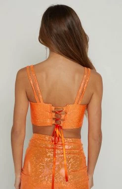 The Volt Valentina Orange Top