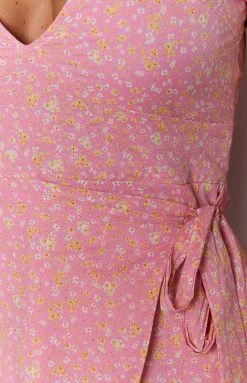 BB Exclusive The Real Me Mini Dress Pink Floral Dresses
