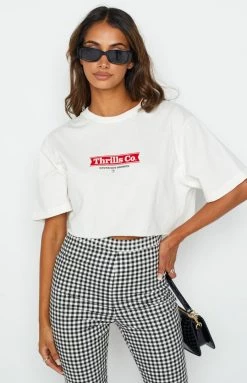 Thrills Brigade Super Crop Tee Dirty White 11 Thrills Brigade Super Crop Tee Dirty White