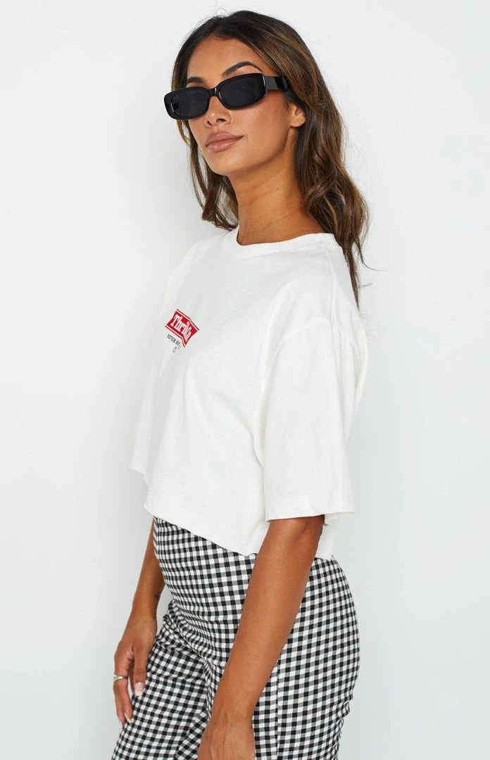 Thrills Brigade Super Crop Tee Dirty White 5 Thrills Brigade Super Crop Tee Dirty White
