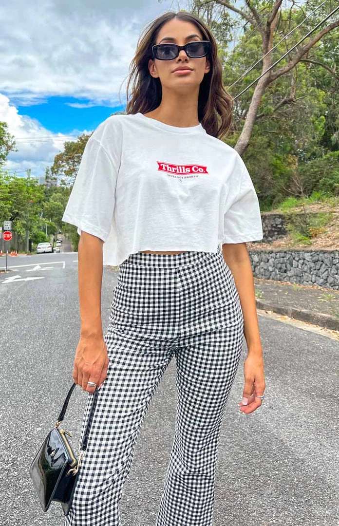 Thrills Brigade Super Crop Tee Dirty White 2 Thrills Brigade Super Crop Tee Dirty White