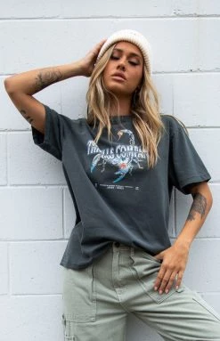 Thrills Merch Black Chrome Scorpion Merch Fit Tee Tops