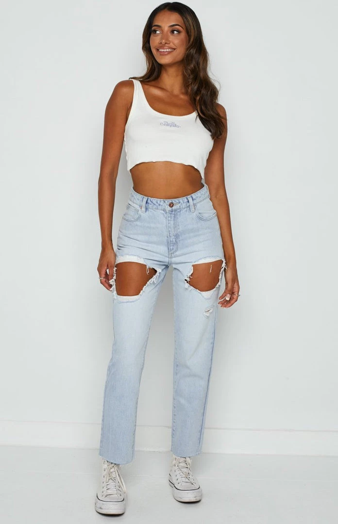 Thrills Contrasting Stack Crop Retro Tank Tofu Tops 2 Thrills Contrasting Stack Crop Retro Tank Tofu Tops