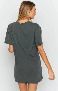 Thrills Troubled Paradise Merch Fit Tee Dress - Merch Black Dresses