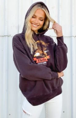 Thrills Eighty Three Slouch Hood Postal Brown Outerwear