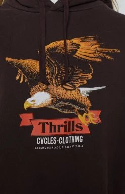 Thrills Eighty Three Slouch Hood Postal Brown Outerwear