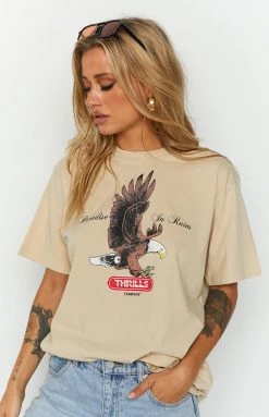 Thrills Thrift White Eternal Flight Merch Fit Tee