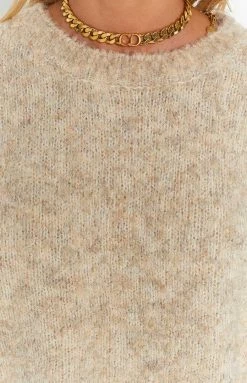 Beginning Boutique Tilda Beige Knit Sweater New 14 Beginning Boutique Tilda Beige Knit Sweater New