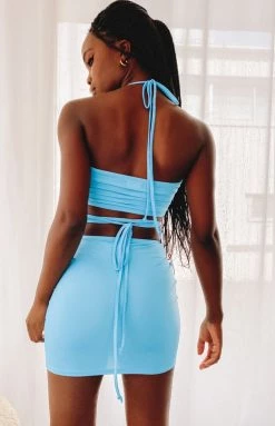 Beginning Boutique Time For Time Two Piece Set Blue