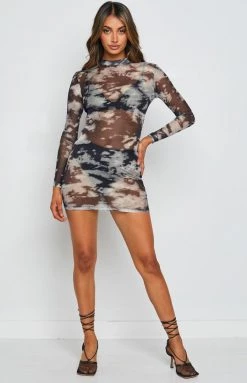 BB Exclusive Dresses Tomorrowland Mesh Dress Black