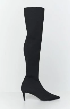 Tony Bianco Gracie Black Sock Boot