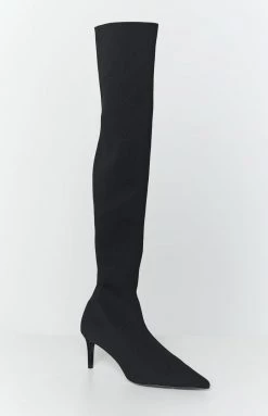Tony Bianco Gracie Black Sock Boot