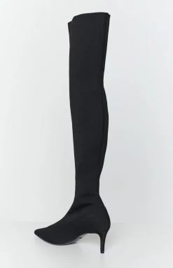 Tony Bianco Gracie Black Sock Boot