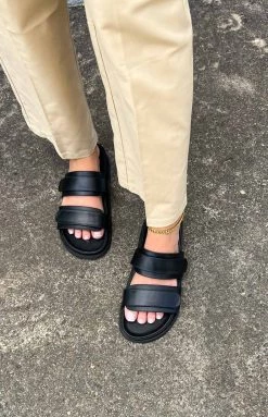 Tony Bianco Hawk Slides Black Capretto