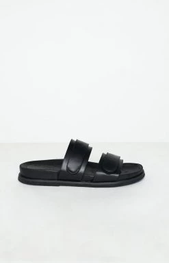 Tony Bianco Hawk Slides Black Capretto