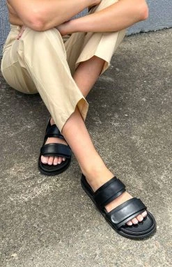 Tony Bianco Hawk Slides Black Capretto