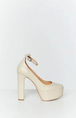 Tony Bianco Jaguar Vanilla Capretto Heel