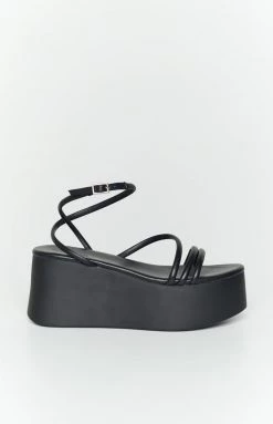 Tony Bianco Tory Black Wedges