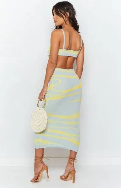 BB Exclusive Townes Knit Midi Dress Blue Dresses