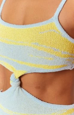 BB Exclusive Townes Knit Midi Dress Blue Dresses