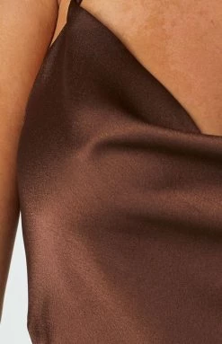 Beginning Boutique Tristan Chocolate Midi Dress Dresses