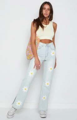 BB Exclusive Trixie Cream Back Strap Top Tops