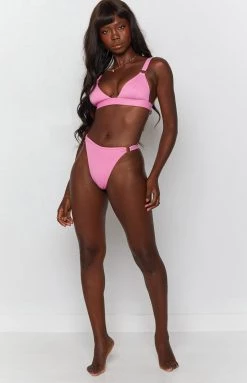 9.0 Swim Tropics Bikini Bottoms Pink Swimwear