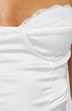 BB Exclusive Dresses Trouble White Mini Dress