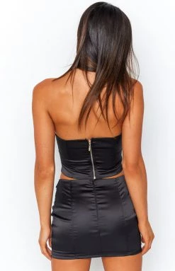 BB Exclusive Bottoms True Desire Black Mini Skirt