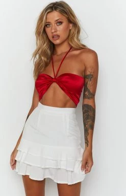 BB Exclusive Unbelievable Crop Top Red