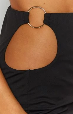 BB Exclusive Vivian Cut Out Skirt Black