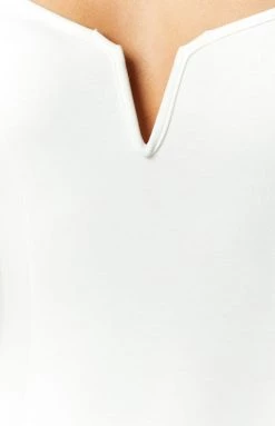 BB Exclusive Valentina White Midi Dress Dresses