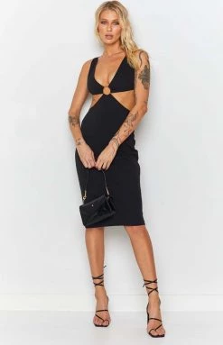BB Exclusive Valley Midi Dress Black