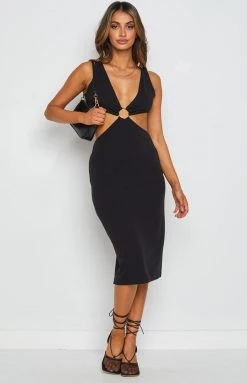 BB Exclusive Valley Midi Dress Black