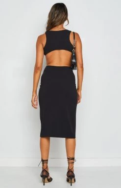 BB Exclusive Valley Midi Dress Black