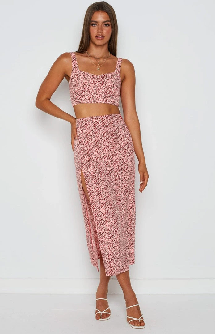 BB Exclusive Vanessa Red Floral Crop Top 3 BB Exclusive Vanessa Red Floral Crop Top