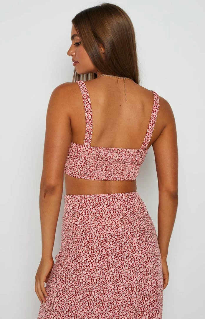 BB Exclusive Vanessa Red Floral Crop Top 6 BB Exclusive Vanessa Red Floral Crop Top