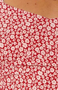 BB Exclusive Vanessa Red Floral Crop Top 14 BB Exclusive Vanessa Red Floral Crop Top
