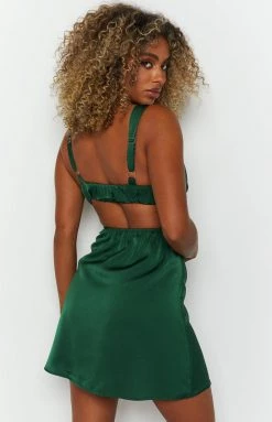 Beginning Boutique Dresses Vargas Green Mini Dress