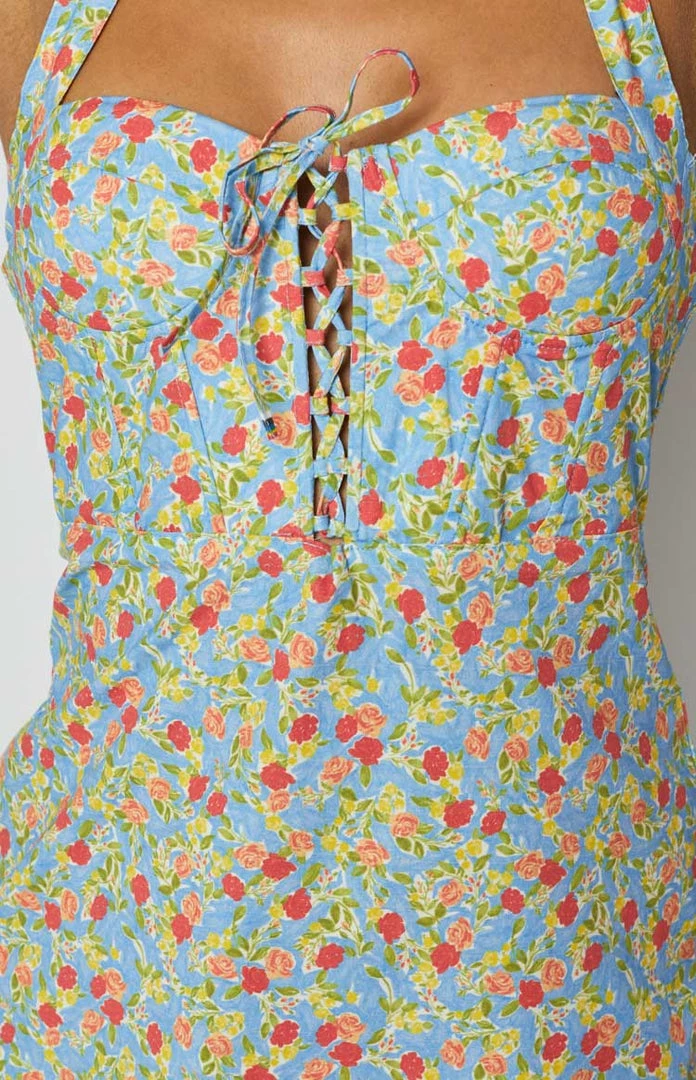 BB Exclusive Victoria Corset Dress Blue Print 9 BB Exclusive Victoria Corset Dress Blue Print