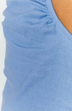 BB Exclusive Dresses Vinnie Blue Cut Out Midi Dress