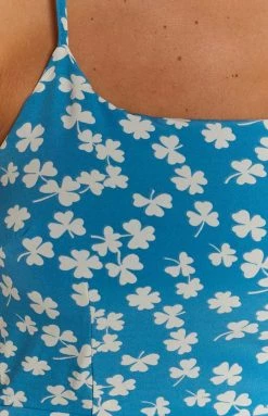 Beginning Boutique Dresses Vinnie Mini Dress Blue Floral