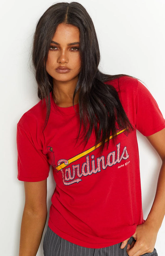 Beginning Boutique Vintage New Vintage Cardinals Red Tee 8 Beginning Boutique Vintage New Vintage Cardinals Red Tee
