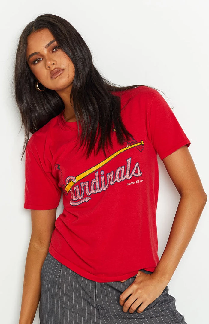 Beginning Boutique Vintage New Vintage Cardinals Red Tee 1 Beginning Boutique Vintage New Vintage Cardinals Red Tee